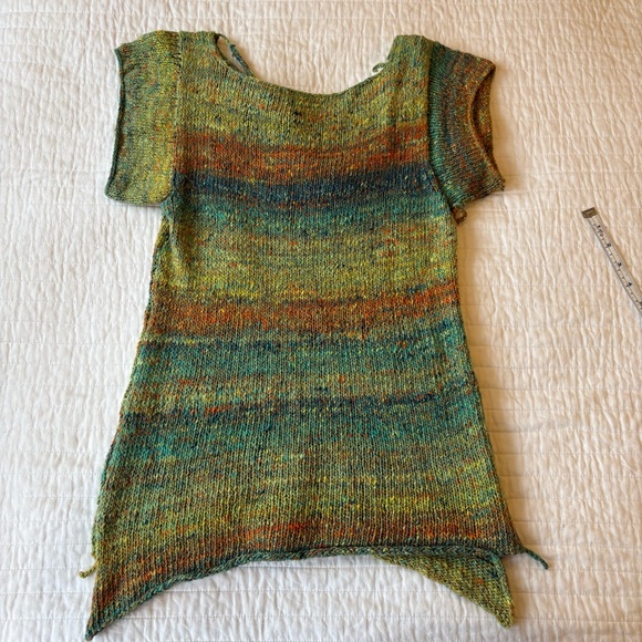 Hand Knit Wrap Tunic Top - Picture 4 of 8